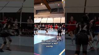 maybe we gotta kiss 😉 volleyball volleyballplayer fail volleyballworld fyp blowup shorts [upl. by Sakmar]