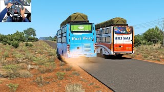 Too Fast  Bus Racing amp Chasing  Dangerous Overtaking On Narrow Road [upl. by Ennayram]