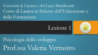 Psicologia dello sviluppo Lezione 1 [upl. by Nnawaj]