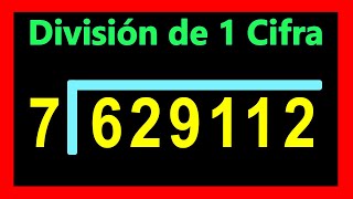 ✅👉 Divisiones de 1 Cifra Afuera y 6 Adentro ✅Como Dividir por 1 Cifra [upl. by Isaacs100]