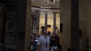 🇮🇹Here’s the Pantheon’s majestic oculus… an architectural marvelRome 4K walkingtour travel fyp [upl. by Ahsekim]