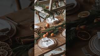 Rustic Farmhouse Table Setting I’m Loving for the Holidays 🎄✨🥰 [upl. by Imelida442]