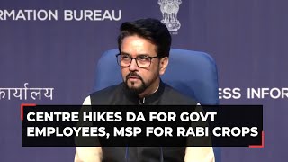 Cabinet hikes DA for Central govt employees and pensioners by 4 increases MSP for Rabi crops [upl. by Niledam840]