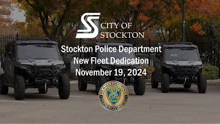 Stockton Police Department Fleet Dedication 2024 [upl. by Trude]