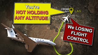 Airplane CANT MAINTAIN altitude Flight Control PROBLEMS during climb REAL ATC [upl. by Adrianna]