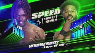 WWE 2K24 JeVon Evans Vs Ashante quotTheequot Adonis  WWE Speed 8724 [upl. by Laing]