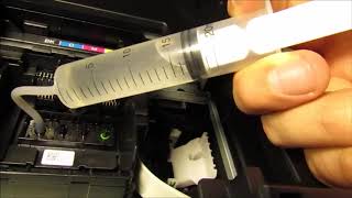 Epson WorkForce 3720 3730 3733  How to Unclog Printhead  Not Printing Color Black Error FIXED [upl. by Farland451]