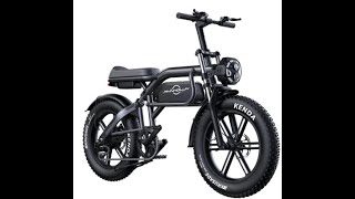 PHNHOLUN C8 Pro Electric Bike 1500W Peak Motor 48V 20Ah  2040inch Fat Tires 60kmh EU9NL [upl. by Kanal262]