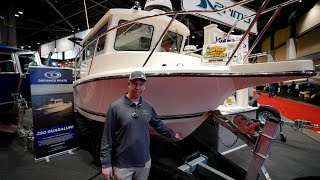 Affordably Priced Pilot House Fiberglass Boat Defiance Boats [upl. by Kenay]