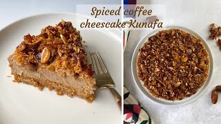 Spiced coffee cheesecake kunafa no bake [upl. by Roy]