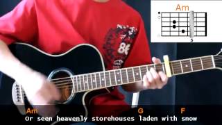 Chris Tomlin  Indescribable Cover With Guitar Chords Lesson [upl. by Alecram780]