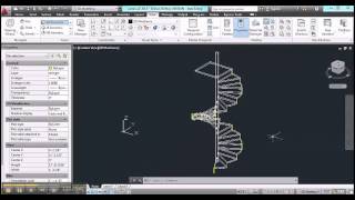 Spiral Stair in AutoCAD  Part 4 [upl. by Froehlich]