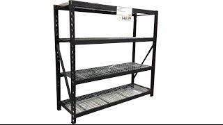 Costcos Industrial Storage Shelf Rack review [upl. by Rezzani]