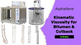 ASTM D2170 Kinematic Viscosity for Asphaltcutback اللزوجة الكينيماتيكية للبيتومين MCRC [upl. by Imeon]