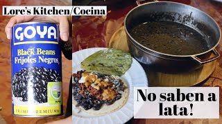 DELICIOSOS FRIJOLES DE LATA CON UN TOQUE MEXICANO  FACILES  Lores KitchenCocina [upl. by Trueman]