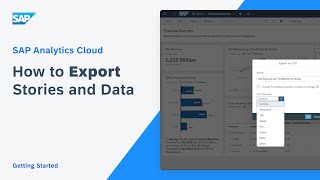 How to Export Stories and Data SAP Analytics Cloud [upl. by Kaycee440]