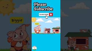 Three Little Pigs 3 Little pigs  Bedtime Story  Learning fun for toddlers and kids 5 7 shorts [upl. by Orodoet]