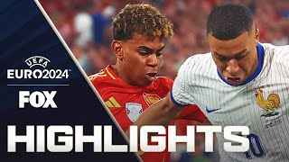 Spain vs France Highlights  UEFA Euro 2024  Semifinals [upl. by Anyt]