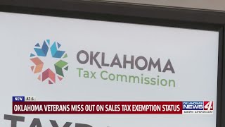 Oklahoma veterans miss out on sales tax exemption status [upl. by Hufnagel]