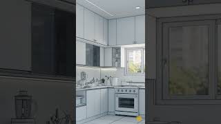 Enscape realistic kitchen render [upl. by Lorinda]