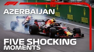 Five Shocking Moments at the Azerbaijan Grand Prix [upl. by Reichel]