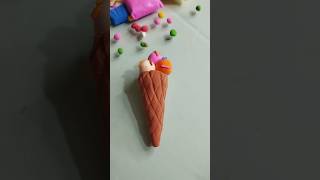 Diy Clay ice creamdiy youtubeshortsdiyclayslime clay [upl. by Lukash925]