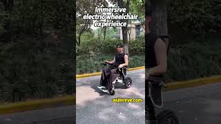 Light weight folding electric wheelchair for elderly and disabled [upl. by Chitkara]