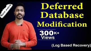 Lec106 Deferred Database Modification in DBMS  Log Based Recovery  Imp for UGC NET and KVS [upl. by Male]