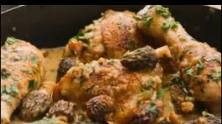 Poulet aux morilles  recette gastronomique [upl. by Anatsirhc88]