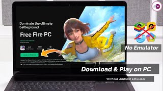 Free Fire Install on Windows  Download amp Play on PC Without Android Emulator [upl. by Atem]