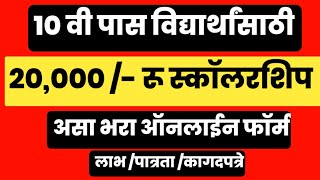 10 वी पास 20 हजार स्कालरशिप  how to apply vidyadhan scholarship 2024  vidyadhan scholarship 2024 [upl. by Gittle]