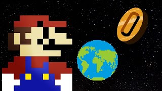 Mario destroys the Earth for a Coin LevelUPAnimations [upl. by Favrot]