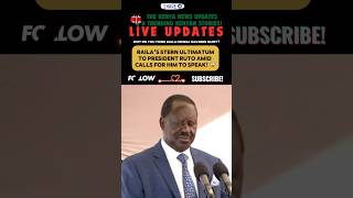 Demanding Answers Raila’s Ultimatum to President Ruto Amid Growing Pressure 😱 RailaOdinga [upl. by Bromleigh]