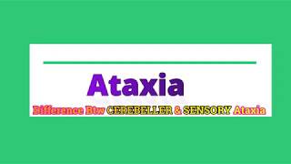 What is Ataxia  Comparison Between Cerebellar Ataxia amp Sensory Ataxia  Medico Star [upl. by Ilrebmyk]