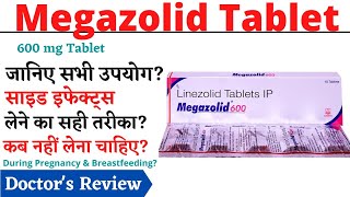 Megazolid 600 Tablet Uses Dose amp Side Effects in Hindi  Megazolid 600 Tablet [upl. by Nylqcaj463]