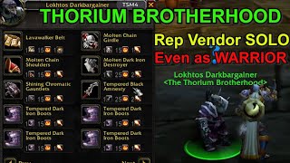 How To Get To Thorium Brotherhood Rep Vendor Solo EasyAll Classes Get your upgradable items quick [upl. by Gustaf149]