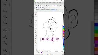 Artistic media tool in coreldraw coreldraw ytshorts shorts tutorial design [upl. by Neala]