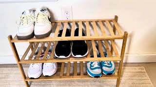 Details amp Full Review of the 3Tier Free Standing Shoe Rack [upl. by Gurias]