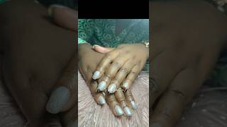 Silver gel overlay naturalnails [upl. by Nraa]