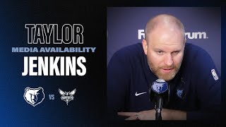 Coach Taylor Jenkins Press Conference  Grizzlies vs Hornets [upl. by Deirdra993]