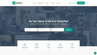 How to Make a Classified Advertisement Listing Website with WordPress 2018  Adifier Theme [upl. by Pulling]