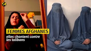 Sur les réseaux sociaux les femmes afghanes chantent contre les talibans [upl. by Lapointe]