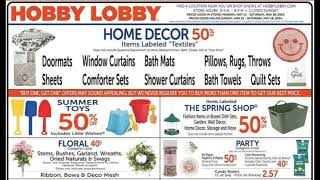 Hobby Lobby Weekly Ad May 12 – May 18 2024 [upl. by Naitsirhc]