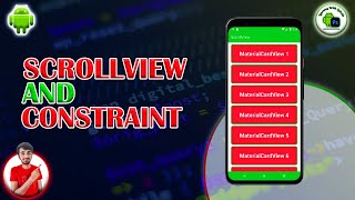 How To Use ScrollView in Android  Scroll View And Constraint Layout  Android Studio Easy Tutorial [upl. by Samal]