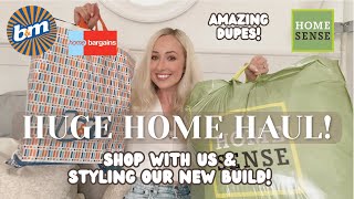 HUGE HOME HAUL amp DUPES Home Sense BampM Tk Maxx Home Bargains Shop with us and style my home [upl. by Alexia]