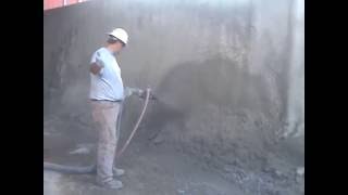 X 10 Shotcrete Pump Operation [upl. by Hyatt171]