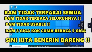 CARA MENGATASI USABLE RAM [upl. by Pressman836]