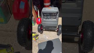 Big Wheel Kit on Honda EU3000is Generator Who Needs Directions Amazon Link Below 1 of 2 videos [upl. by Ecnerrot]