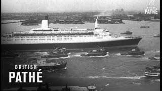 New York  QE2 Arrival 1969 [upl. by Hanafee918]