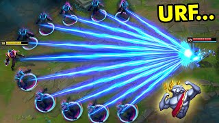 URF FUN MOMENTS 2024 Uncatchable Leblanc 8 Minute 1v1 Taric 1v5 [upl. by Einnhoj528]